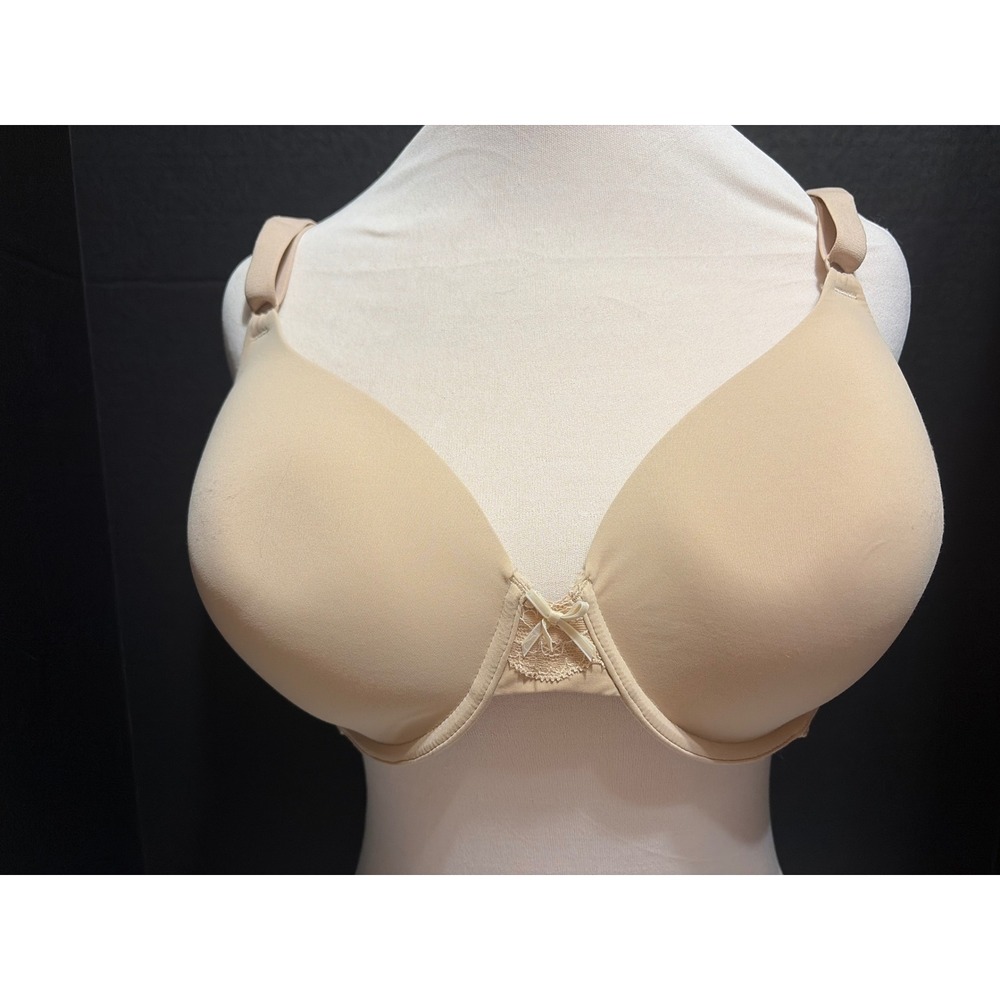 Maidenform One Fab Fit Lace T-Back Underwire Bra Nude 40C Womens Beige DM7958